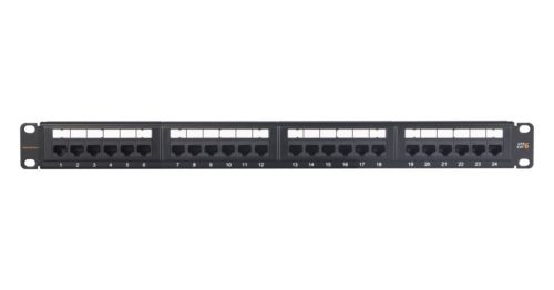  Nikomax UTP patch panel cat.6 24 port 19" 1U (NMC-RP24UE2-ES-1U-BK) 