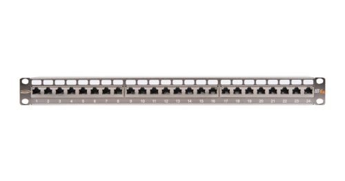  Nikomax STP patch panel cat.6a 24 port 19" 1U árnyékolt (NMC-RP24SA2-1U-MT) 