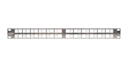  Nikomax patch panel 24 port 1U döntött (NMC-RP24-BLANK-AN-1U-MT) 