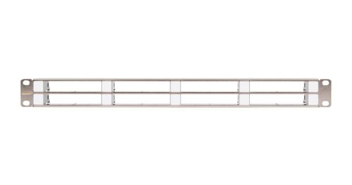  Nikomax UTP patch panel keret 1U 19" szürke (NMC-RP08-BLANK-CJ-1U-MT) 