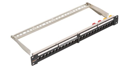  Nikomax LED-es panel 24 port 1U (NMC-RP24-LS2-1U-MT) 