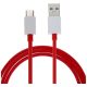  Oneplus Warp USB-A - USB-C kábel 1.5m piros (D401 / 5461100012) gigapack csomagolás 