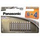  Panasonic 1.5V Alkáli AAA ceruza elem Everyday Power (10db / csomag)  (LR03EPS-10BW6-4F) 