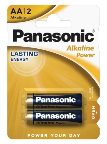  Panasonic 1.5V Alkáli AA ceruza elem Alkaline Power (2db / csomag) (LR6APB/2BP) 