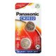  PANASONIC gombelem (CR2032, 3V, lítium) 2db / csomag (CR2032-2B-PAN / CR-2032EL/2B) 