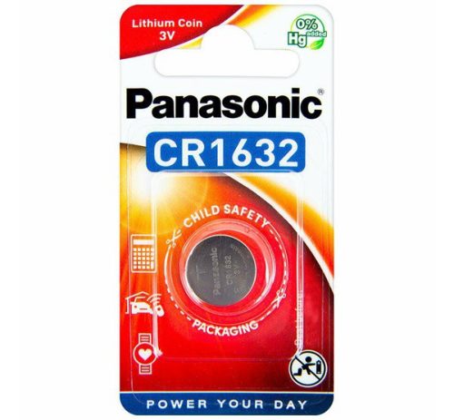  PANASONIC gombelem (CR1632, 3V, lítium) 1db / csomag (CR-1632EL-1B) 