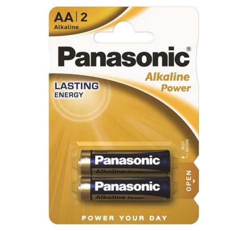  PANASONIC tartós elem (AA, LR6APB, 1.5V, alkáli) 2db /csomag (LR6APB-2BP) 