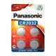  PANASONIC gombelem (CR2032EL / 4BP, 3V) 4db /csomag (CR2032/4BP-PR) 