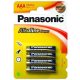  Panasonic 1.5V Alkáli AAA ceruza elem Alkaline Power (4db / csomag)  (LR03APB/4BP) 