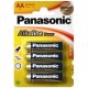  Panasonic 1.5V Alkáli AA ceruza elem Alkaline Power (4db / csomag)  (LR6APB/4BP) 