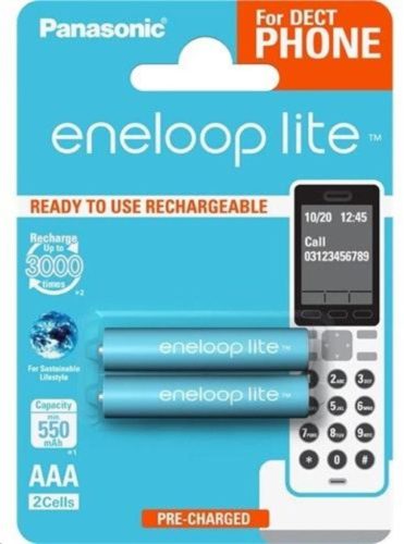  Panasonic Eneloop Lite 1.2V AAA 550mAh akku 2db (BK-4LCCE/2DE) 