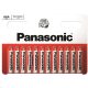  Panasonic 1.5V Cink AAA ceruza elem Red Zinc (12db / csomag)  (R03RZ/12HH) 