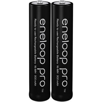  Mikroceruza akku AAA NiMH, 1,2V 900 mAh, 2 db, Panasonic Eneloop Pro HR3, HR03, UO100557, DC2400, DC2400B4N, LR03 