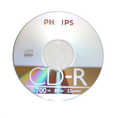  Philips CD-R 80'/700MB lemez 