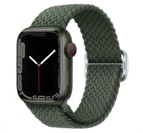  Phoner Hook Apple Watch csatos fonott szövet szíj 38/40/41mm fenyő (72610) 