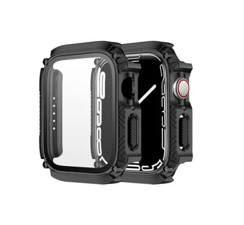  Phoner Armor Apple Watch szilikon tok 41mm fekete (72678) 