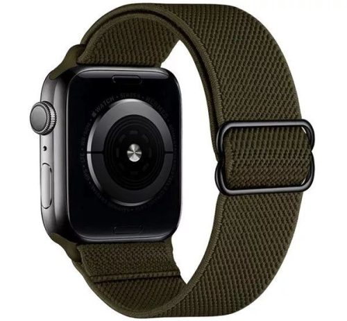  Phoner Dew Apple Watch csatos fonott szövet szíj 38/40/41mm zöld (72625) 