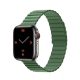  Phoner Rever Apple Watch forgatható mágneses szilikon szíj 41/40/38mm S/M zöld (72507) 