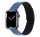  Phoner Rever Apple Watch forgatható mágneses szilikon szíj 49/45/44/42mm M/L kék/fekete (72516) 