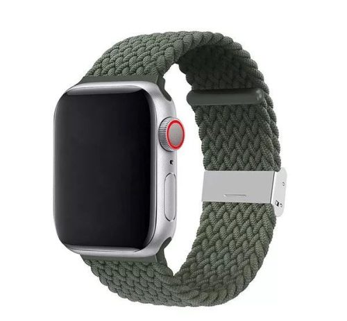  Phoner Spun Apple Watch csatos fonott szövet szíj 38/40/41mm zöld (72700) 