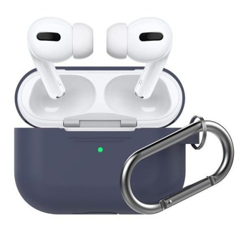  Phoner Simple Apple Airpods Pro szilikon tok akasztóval éjkék (PN-CP-P1-3-MB) 