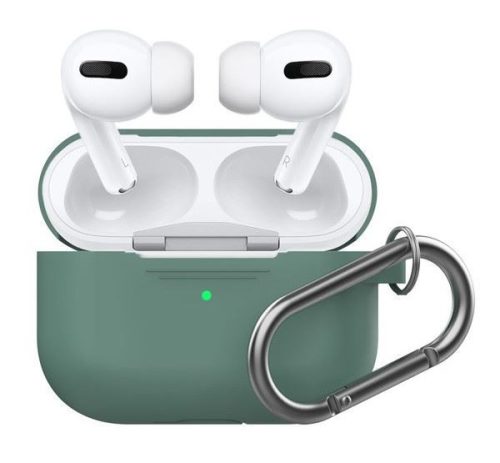  Phoner Simple Apple Airpods Pro szilikon tok akasztóval zöld (PN-CP-P1-3-PG) 