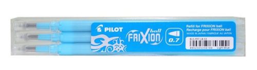  Pilot FriXion Ball 3 darabos betétszett közepes heggyel világoskék (BLS-FR-7-LB-S3) 