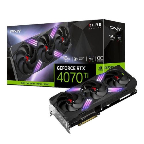  PNY GeForce RTX 4070 Ti Super 16GB 16GB XLR8 Gaming VERTO EPIC-X RGB Overclocked Triple Fan DLSS 3 videokártya (VCG4070TS16TFXXPB1-O) 