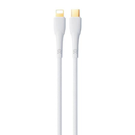  Remax Bosu USB-C - Lightning kábel 20W 1,2m fehér (RC-C063 White) 