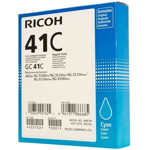  Ricoh GC-41CHY cián gél 2.200 oldal (405762) 