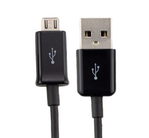  SAMSUNG adatkábel és töltő (USB - microUSB, 100cm) FEKETE (ECB-DU5AB) 