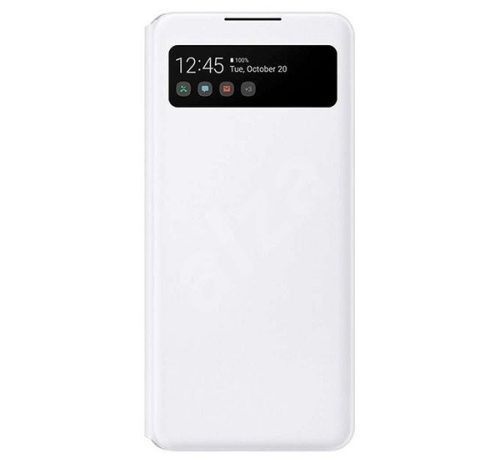  SAMSUNG tok álló (aktív FLIP, oldalra nyíló, hívószámkijelzés, Smart View Cover) FEHÉR [Samsung Galaxy A42 5G (SM-A425F)] 