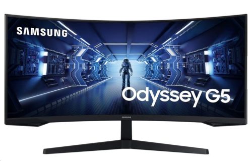  34" Samsung Odyssey G55T ívelt LCD monitor fekete (LC34G55TWWPXEN) 