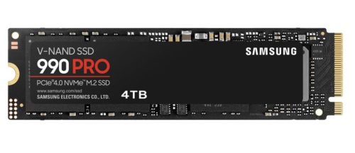  4TB Samsung 990 Pro  SSD 4TB M.2 2280 PCIe 4.0 x4 NVMe 2.0 SSD meghajtó (MZ-V9P4T0BW) 5 év garanciával! 