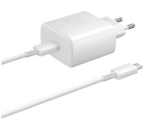  Samsung EP-TA865 USB-C hálózati töltő adapter + USB-C - USB-C kábel fehér 