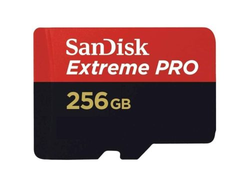  256GB Sandisk Extreme Pro microSDXC A2 C10 V30 UHS-I U3 + adapter (SDSQXCD-256G-GN6MA / 214505) 