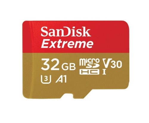  32GB microSDHC Sandisk Extreme U3 V30 UHS-I Class 10 (SDSQXAF-032G-GN6MA / 173420) 