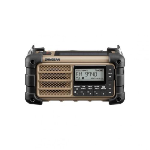  Sangean MMR-99 FM / AM / Bluetooth napelemes vészhelyzet rádió barna 