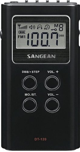  Sangean DT-120 zsebrádió fekete 