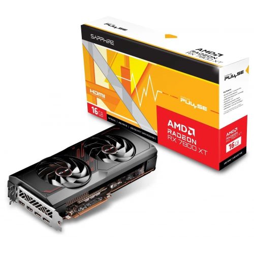  Sapphire Radeon RX 7800 XT 16GB PULSE videokártya (11330-02-20G) 