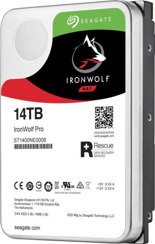  14TB Seagate 3.5" IronWolf Pro NAS merevlemez (ST14000NE0008) 