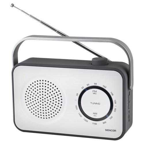  Sencor SRD 2100 W hordozható FM / AM rádió fehér-szürke 