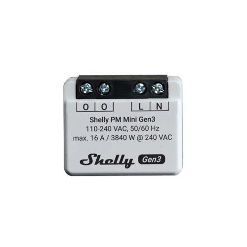  Shelly PLUS PM Mini Gen3 WiFi + Bluetooth modul fogyasztásméréssel (ALL-REL-PLUSMINIPM-R3) 