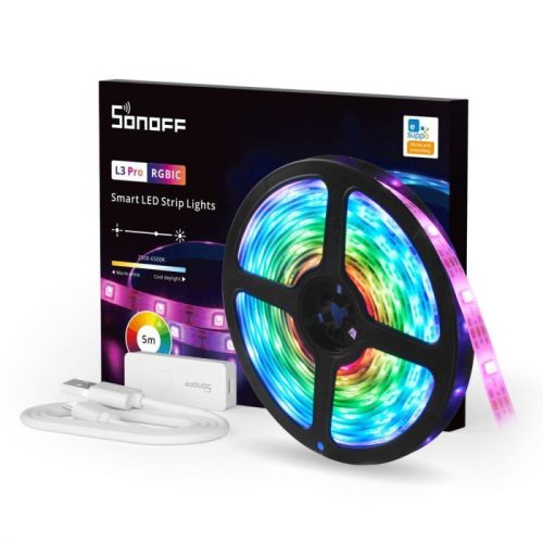  Sonoff L3 Pro RGBIC okos LED szalag szett (SON-LAM-L35PRO) 