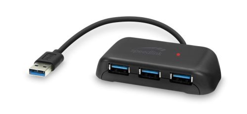  Speedlink Snappy EVO 4 portos USB 3.0 Hub fekete (SL-140106-BK) 