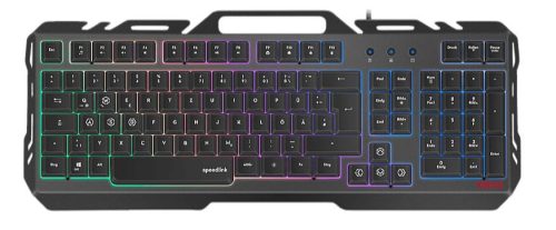  SpeedLink ORIOS Metal Gaming billentyűzet magyar kiosztású fekete (SL-670003-BK-HU) 