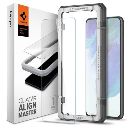  Spigen AlignMaster GLAS.tR Samsung Galaxy S21 FE edzett üveg kijelzővédő fólia (AGL03088) 