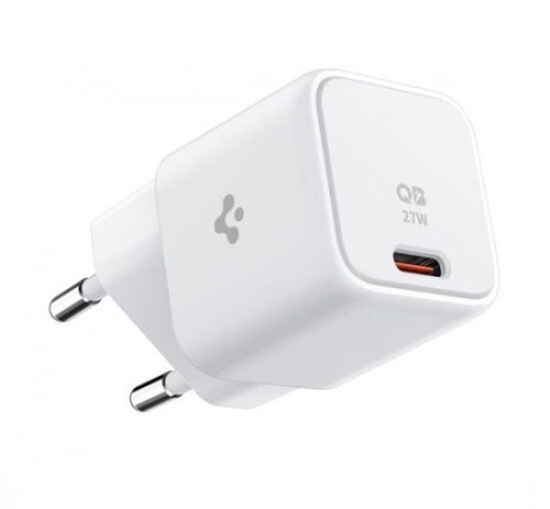  Spigen PowerArc PE2103 mini hálózati töltő adapter Type-C GaN 27W fehér (ACH03826) 