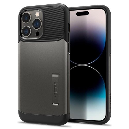  Spigen Slim Armor Apple iPhone 14 Pro Max tok szürke-fekete (ACS04645) 