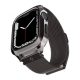  Spigen Metal Fit Pro Apple Watch 8/7 45mm fém szíj tokkal grafit fekete (ACS04585) 